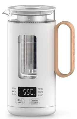 Produktbild von 2in1 wasserkocher-teekanne 0,5l 500w weiß Naturamix TEAZENEVOLUTION