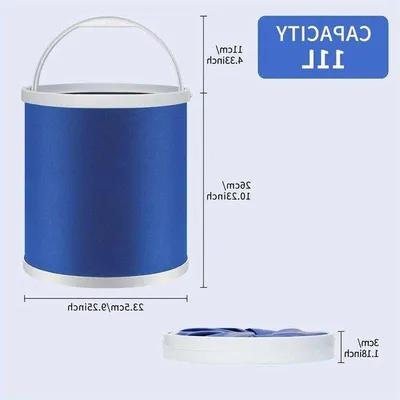 Produktbild von Faltbare 13l Wasserspeicher-Eimer für Camping und Reisen