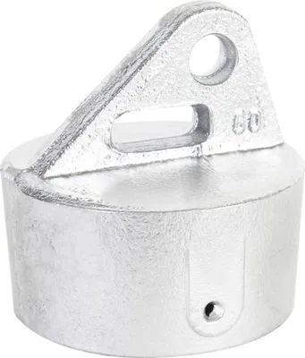 Produktbild von Alberts® Strebenkappe, Aluminium, für Pfosten ⌀60 mm 655037