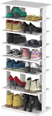 Produktbild von GOPLUS 7 Ebenen Schuhregal, Schuhablage, Schuhständer, Ablagefächer mit Unterschiedlicher Höhe