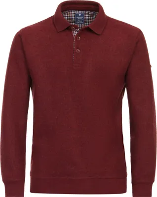 Produktbild von Redmond Polo-Sweatshirt Dunkelrot 6XL Regular Fit