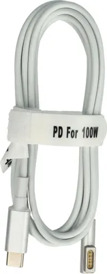 Produktbild von vhbw Adapterkabel USB Typ C auf MagSafe 1 kompatibel mit Apple MA472LL/A, MA472CH/A, MA700CH/A, MA699LL/A Notebook, Laptop - 175 cm, 100 W, PVC