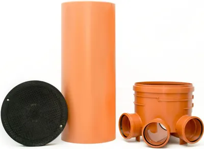 Produktbild von KG Schacht DN 400 - Komplett SET DN 400 - KG Rohr - Kanal Entwässerung - Deckel