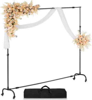 Immagine prodotto di VEVOR supporto per sfondo regolabile, supporto per sfondo fotografico 213x300cm, supporto per schermo per la fotografia di prodotto in studio
