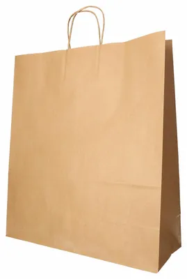 Produktbild von 25x Papiertragetaschen mit Papierkordel Kordeltasche 41 x 35 x 14 cm braun