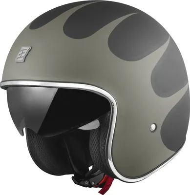 Produktbild von Bogotto V537 Wogi Jethelm, schwarz matt/grün, XS