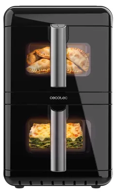 Heißluftfritteuse 12 l, 2900 W, Dual-Zone, 2×6 l, Touch, 40–200 °C