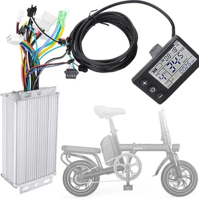 Produktbild von 350W 36V-48V Elektrofahrrad Controller, LED LCD Display, Buerstenloses E-Bike Controller,für Elektrofahrräder, Wasserdichtes