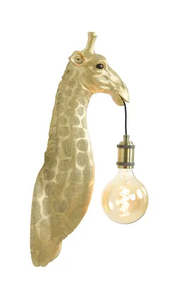 Produktbild von Light & Living - Wandleuchte Giraffe - Gold - 20,5x19x61cm