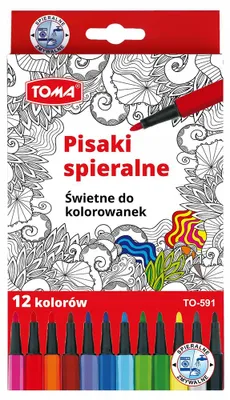 Produktbild von TOMA Waschlbar Filzstifte für Kinder, Schule, 12 Farben
