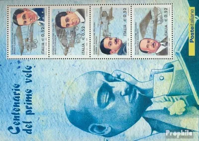 Produktbild von Briefmarken Italien 2003 Mi Block32 (kompl.Ausg.) postfrisch ital. Flugpioniere