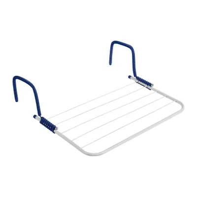 Produktbild von BigDean Wäschetrockner für Balkon, Heizung & Camping - Wäscheständer für Balkongeländer & Heizkörper - 50x33 cm - Hängetrockner klappbar