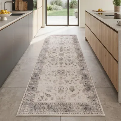 Immagine prodotto di Homebyhome Tappeto lavabile vintage passatoia corridoio cucina ingresso design orientale facile manutenzione Dimensione: 80x250 cm