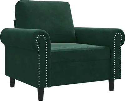 Produktbild von vidaXL Sessel Dunkelgrün 60 cm Samt