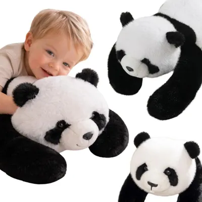 Obrázek produktu pro WOOPIE Zátěžový plyšák panda, antistresový smyslový těžký medvídek na mazlení 65cm 1500g