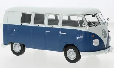 Produktbild von WhiteBox WB124179 - 1/24 / VW T1, weiss/blau, 1960 - Neu