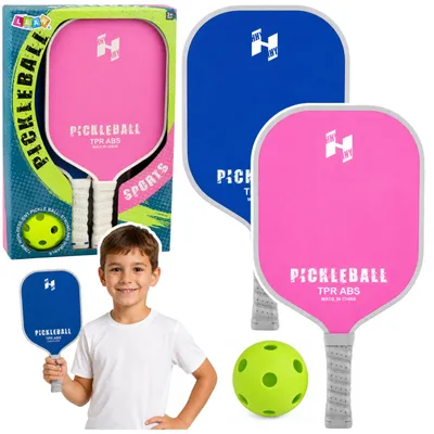 Produktbild von Rosa und blaues Tennis-Badminton-Pickleball-Schläger-Set
