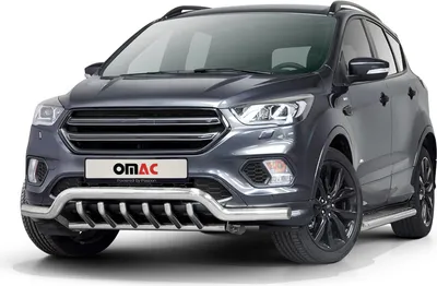 Image de Pare-Buffle Avant Pour Ford Kuga 2017-2020 Argent Acier Inoxydable