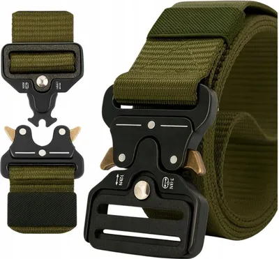 Zdjęcie produktu dla Pasek Pas Taktyczny Militarny Wojskowy Survival Qr Do Spodni Mocny Zielony