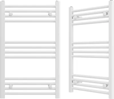Immagine prodotto di Radiatore da bagno Granitan | Breno - 50x80 cm - Bianco - Design moderno - Scaldasalviette integrato