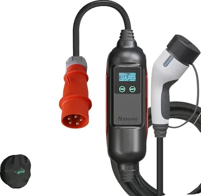 Immagine prodotto di Caricatore per veicoli elettrici, potenza 22 kW, corrente regolabile a 32A, 22 kW, 32A, trifase