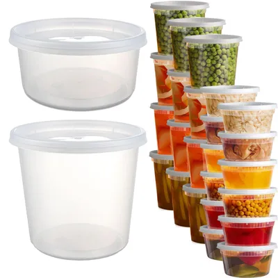 Deli-Behälter 24er Set, 12 oz & 24 oz, BPA-frei