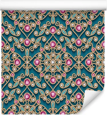 Immagine prodotto di 10m VLIES WALLPAPER rotolo diamanti ornamenti minimalismo illusione XXL