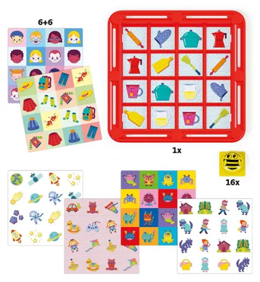 Produktbild von Quercetti Memoryspiel Biene Lernspielzeug für Kinder
