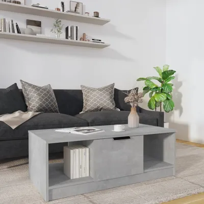 Obrázek produktu pro vidaXL Konferenční stolek beton šedý 102x50x36 cm materiál na bázi dřeva - Konferenční stolek - Konferenční stolky - Konferenční stolek - Odkládací stolek
