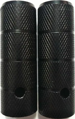 Produktbild von INF Mountainbike-Fußrasten - Schwarze Fahrrad-Fußstütze aus Metall 38 mm