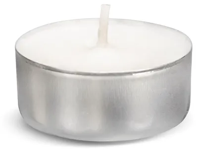 Produktbild von Wiedemann 580930.004 Teelicht  - weiß, 100 Stück, Metallhülle