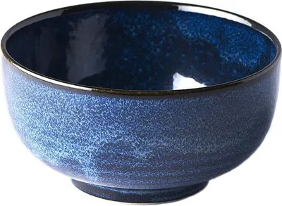 Produktbild von Japan Schale Medium Indigo Blau 16 cm 600 ml
