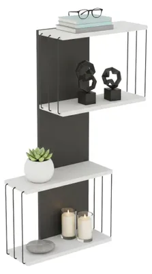 Image de Gerolama - Étagère, 65x19x96h cm Blanc, 4 Étagères