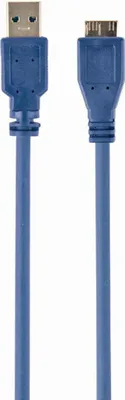 Produktbild von Gembird CCP-mUSB3-AMBM-0.5M, 0,5 m, USB A, Micro-USB B, USB 3.2 Gen 1 (3.1 Gen 1), Männlich/Männlich, Blau