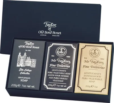 Obrázek produktu pro Taylor of Old Bond Street Soap Směsná mýdla do koupele (3 x 200 g)