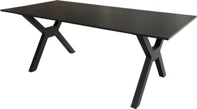Produktbild von Tisch Granada 200x90cm dark grey Aluminium