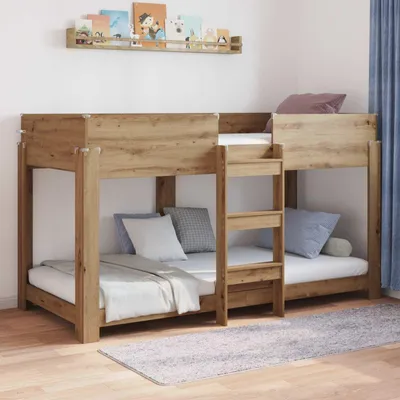 Obrázok produktu pre Maison Exclusive – poschodová posteľ pre deti Artisan-dub 90 x 190 cm drevený materiál