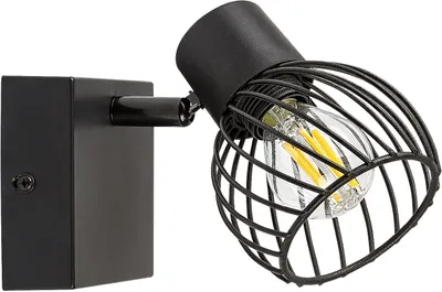 Image de Applique industrielle E14 noire Aberama 73001 Rabalux