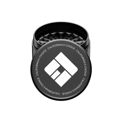 Produktbild von Premium Toothless Grinder Hollywood Schwarz 2.0 – Zahnlose Kräutermühle 4-teilig mit Magnetverschluss & Feinsieb