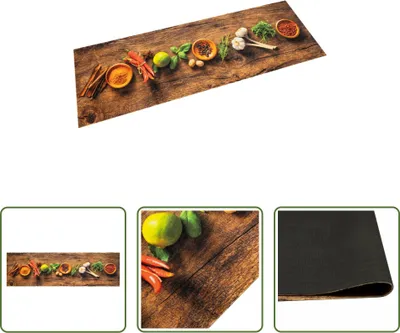 Produktbild von The Living Store Küchenteppich Waschbar Gewürze 45x150 cm Samt