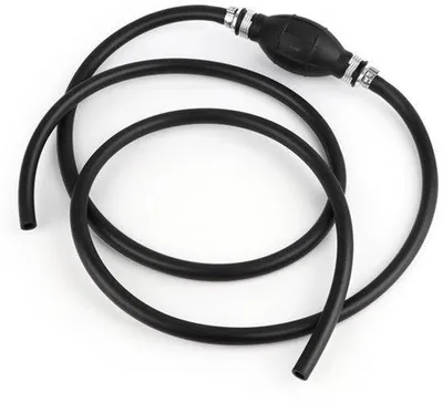 Produktbild von Manuelle Benzinpumpe 8 mm x 1,9 m, Gummifüllpumpe, Ölabsaugpumpe für flüssige Brennstoffe, Benzin, Wasser, Öl