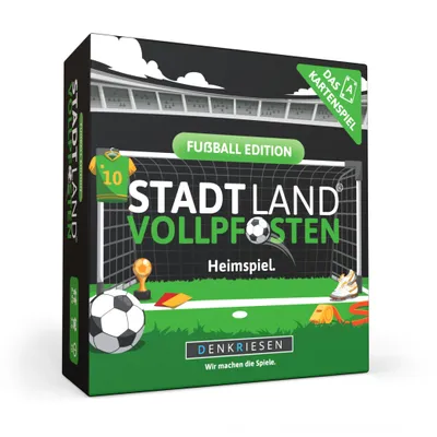 Produktbild von STADT LAND VOLLPFOSTEN® - Das Kartenspiel - FUßBALL EDITION - "Heimspiel."