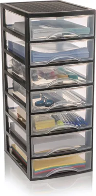 Produktbild von Schubladenschrank A4 mit 7 Schubladen, Schreibtisch Ordnungssystem