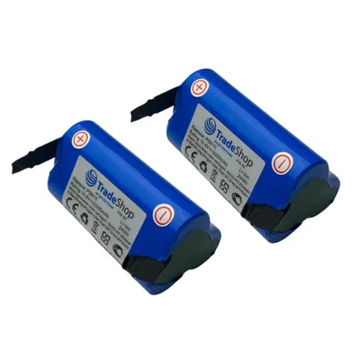 Produktbild von 2x Trade-Shop Li-Ion Akku-Zellen 10,8V / 2200mAh für Berner BTI 10.8, BACP 10.8, Würth Master 10.8, Würth 0700 996 213 zum Selbsteinbau