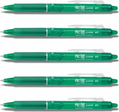 Produktbild von Pilot Frixion Clicker Tintenroller 0.7 grün 5er-Set