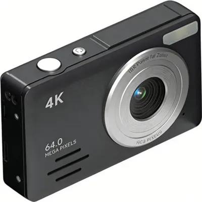 Obrázok produktu pre INF 4K 64MP Digitálny Fotoaparát s 18x Zoom - Vstupná Úroveň pre Cestovanie a Selfie čierna