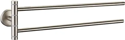 Produktbild von NEG Doppel-Handtuch-Halter Annika (Edelstahl/silber) schwenkbar/zweiarmig
