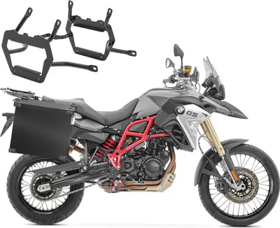 Produktbild von Set Alukoffer + Kofferträger passend für BMW F 800 GS 08-18 Aluminium