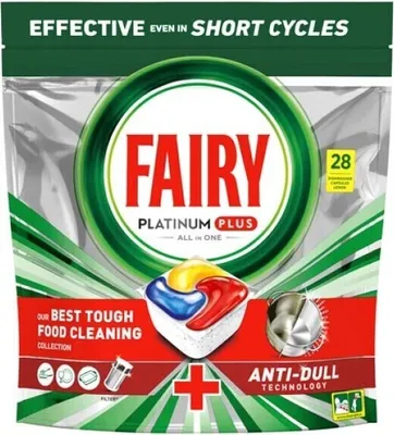 Obrázok produktu pre Fairy Platinum PLUS - tablety do umývačky riadu All-In-One 28 ks