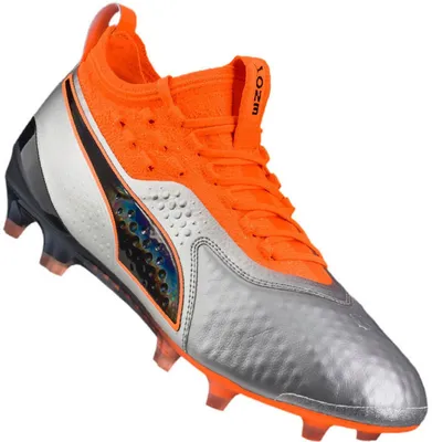 Produktbild von PUMA 104735_01, Fußball, Männlich, Schwarz, Orange, Silber, Erwachsener, Einfarbig, Geformte Bolzen